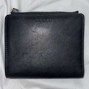 COACH black leather wallet